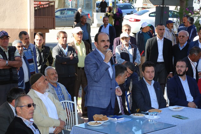 Başkan Altay Derbent ve Hüyük'te incelemelerde bulundu