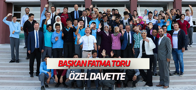 Başkan toru, özel öğrencilerin sosyal medyadan davetine icabet etti