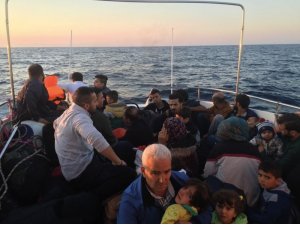 Didim’de 16’sı çocuk 32 kaçak göçmen yakalandı