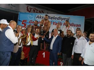 Başpehlivan Fatih Atlı altın kemeri aldı
