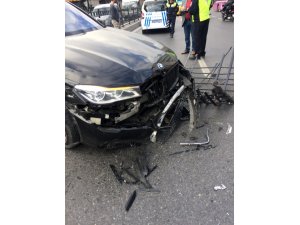Beşiktaş’ta feci kaza: 2 yaralı