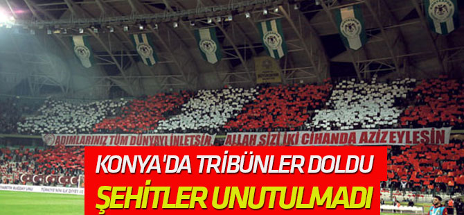 Konya'da Tribünler Doldu