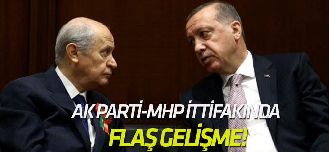 AK Parti-MHP ittifakında yeni gelişme!