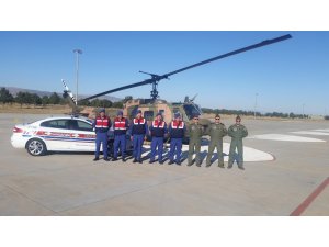 Jandarma havadan trafik denetimi yaptı