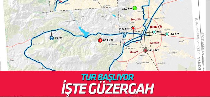 Tur Konya'dan  başlıyor