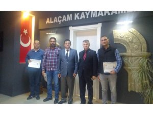 Kaymakam Zaman’dan başarılı polislere "Üstün Başarı Belgesi"