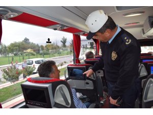 Malatya’daki otobüslerin koltuklarında kamu spotu
