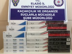 Elazığ’da 78 karton kaçak sigara ele geçirildi