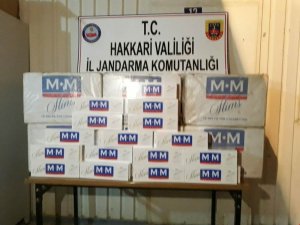 Hakkari’de 6 bin paket kaçak sigara ele geçirildi