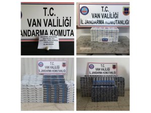 Van’da 15 bin 910 paket kaçak sigara ile 60 gram eroin ele geçirdi