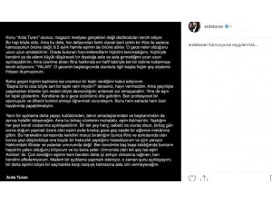 Arda Turan: "Bir daha eşimin böyle bir saçmalıkla karşı karşıya kalmasına asla izin vermeyeceğim"