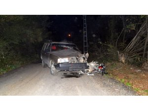 Samsun’da otomobil ile motosiklet çarpıştı: 3 yaralı