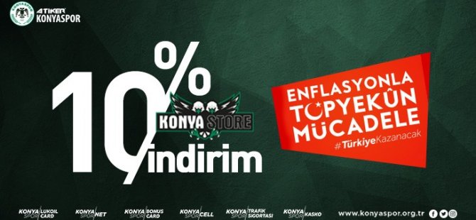 Konyaspor'dan enflasyonla mücadeleye destek