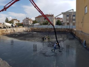 Ilgın'da kültür merkezi inşaatı