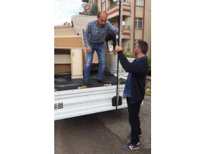 Fazla eşyalar Sevgi Evi ile ihtiyaç sahiplerine veriliyor