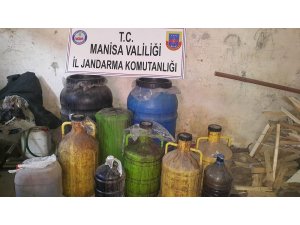 Kaçak şaraba jandarma baskını