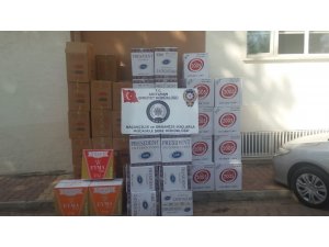 Depoda 810 bin adet gümrük kaçağı makaron ele geçirildi