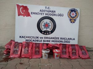 Kaçak nargile tütünü ele geçirildi