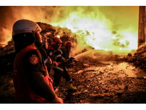 Bursa'da Kayapa Sanayi Bölgesi'ndeki yangın