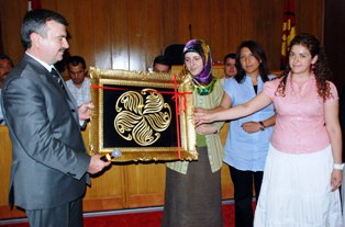 KOMEK kursiyerleri Akyürek'i ziyaret etti