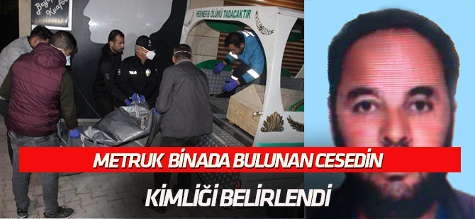 Mühürlenen binada bulunan cesedin kimliği serçe parmağından belirlendi
