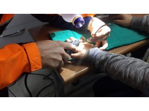 AFAD ekiplerinden yüzük operasyonu
