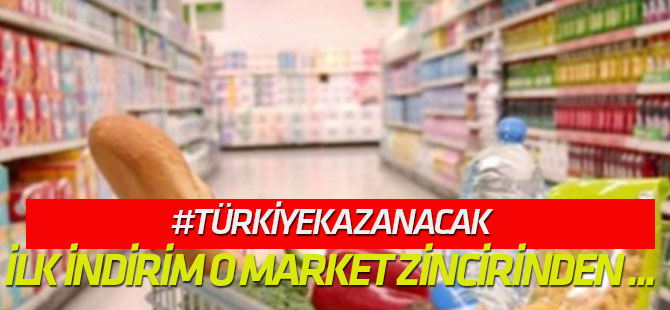 Enflasyonla mücadelede ilk indirim o market zincirinden geldi!
