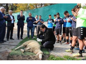 Karabükspor, kurban kesti