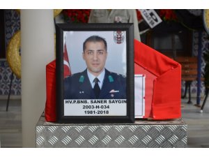 Kazada hayatını kaybeden pilot binbaşı son yolculuğuna uğurlandı
