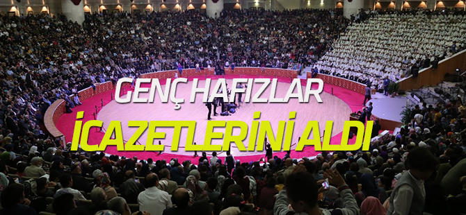 Genç hafızlar icazetlerini aldı