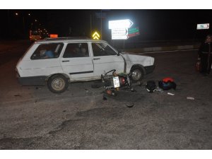 Üniversiteli motorlu gençler ölümden döndü