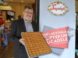 Enflasyonla mücadeleye baklava da katıldı
