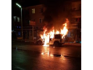 Başkentte oto yangını