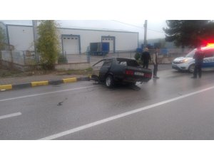 İkiye bölünen araçtan sağ çıktı