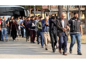 Dev uyuşturucu operasyonunun zanlıları adliyeye sevk edildi