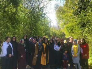 Binlerce kadın, Kartepe doğasında spor yapıyor