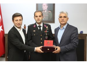 Bozkır Garnizon Komutanı'na "hayırlı olsun" ziyareti