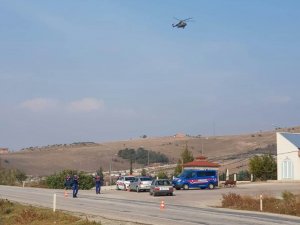Jandarma trafiği havadan ve karadan denetliyor