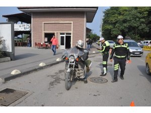 Trafik ekiplerinden emniyet kemeri ve abartı egzoz denetimi