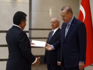 Cumhurbaşkanı Erdoğan, Peru Büyükelçisini kabul etti