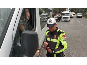 Samsun’da okul servisleri denetlendi