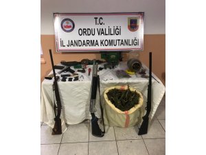 Ordu’da uyuşturucu ve kaçak silah operasyonu