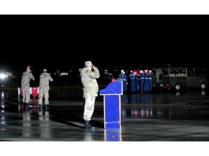 Şehit Jandarma Uzman Çavuş düzenlenen törenle baba ocağına uğurlandı