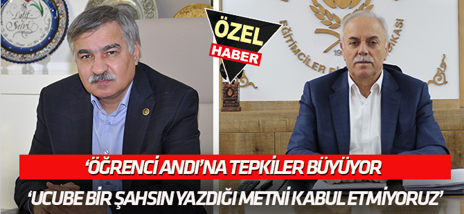 Öğrenci Andı’na Konya’da tepkiler artıyor  ‘Ucube bir metni kabul etmiyoruz”