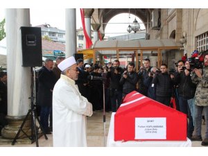 Şehit Jandarma Uzman Çavuş son yolculuğuna uğurlandı