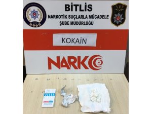 Bitlis’te 14,56 gram kokain ele geçirildi