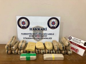 Yüksekova’da 13 kilo eroin ele geçirildi