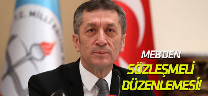 MEB'den sözleşmeli öğretmen düzenlemesi!
