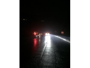 Yolcu otobüsü seyir halindeyken alev alev yandı