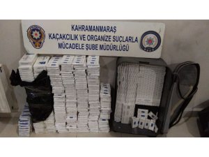 Kahramanmaraş’ta bin 860 paket kaçak sigara ele geçirildi